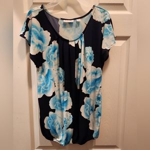 New York & Company Women's Floral Shirt